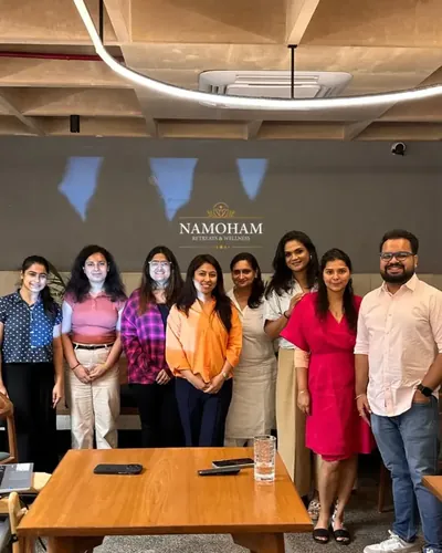 A writing therapy workshop group in India